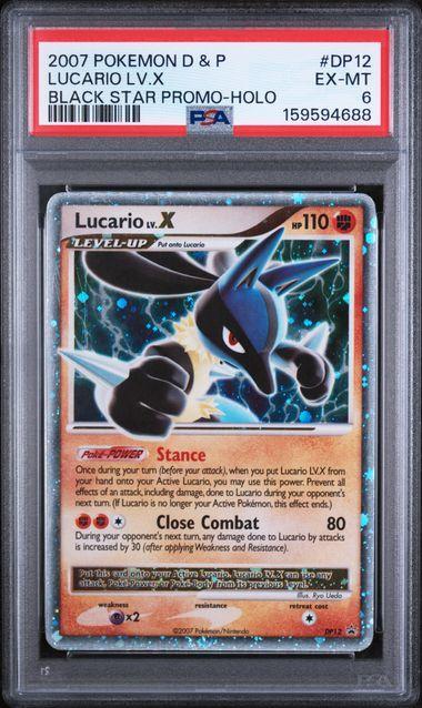 2007 Pokemon Promo Lucario Lv X DP12 PSA 6