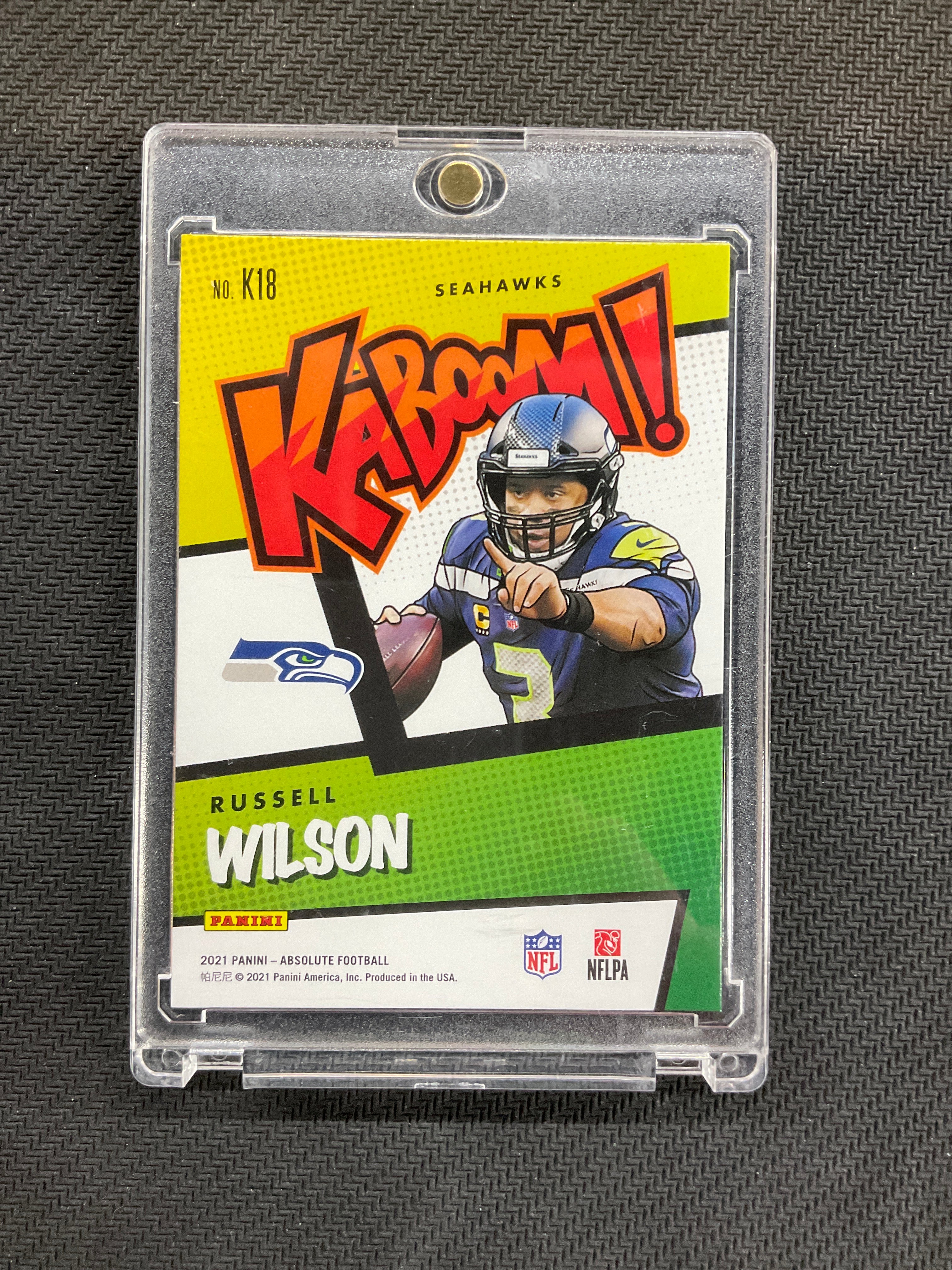 2021 Absolute Russell Wilson Kaboom! #K18 Seahawks