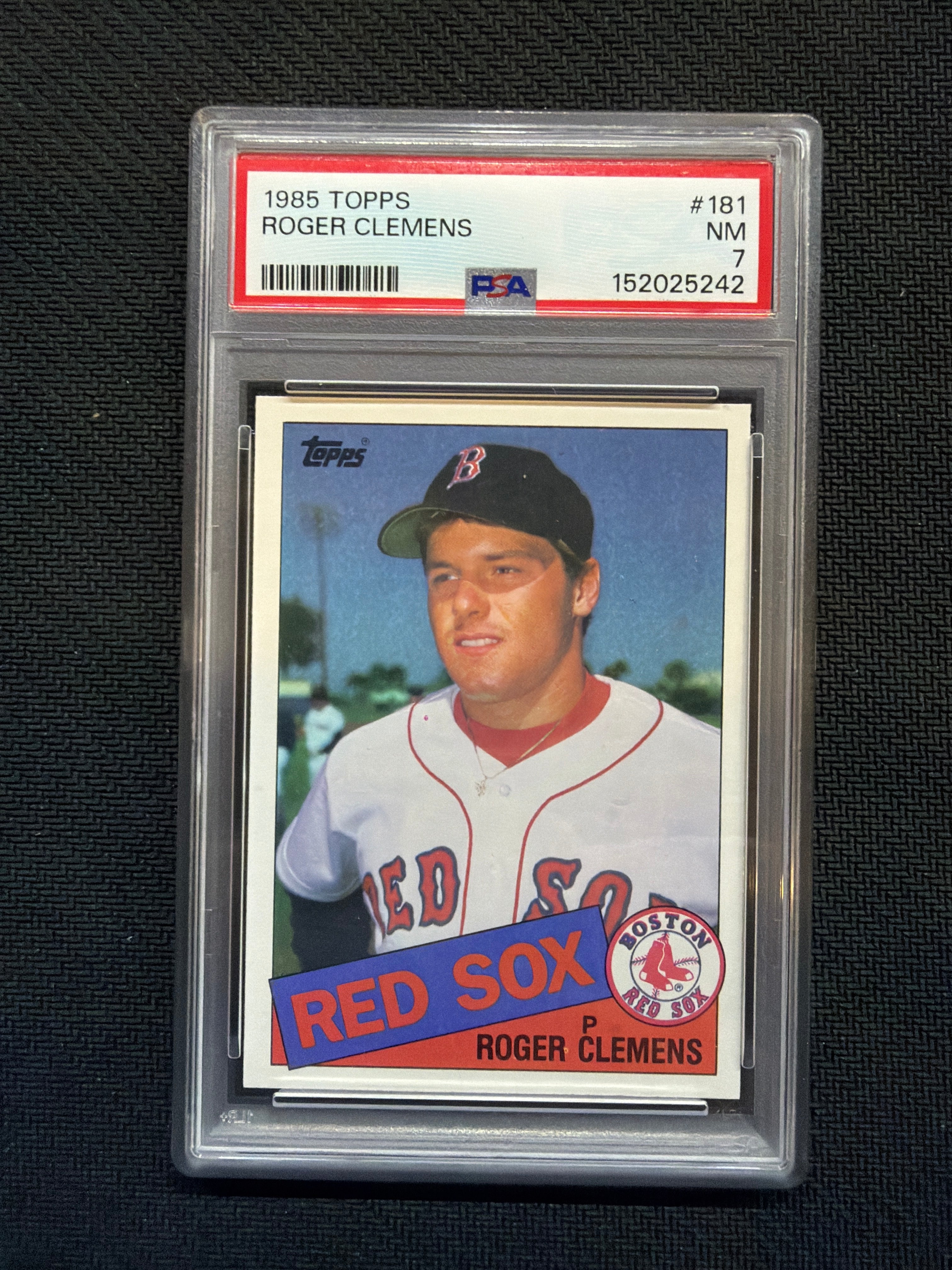 1985 Topps Roger Clemens #181 PSA 7 Red Sox