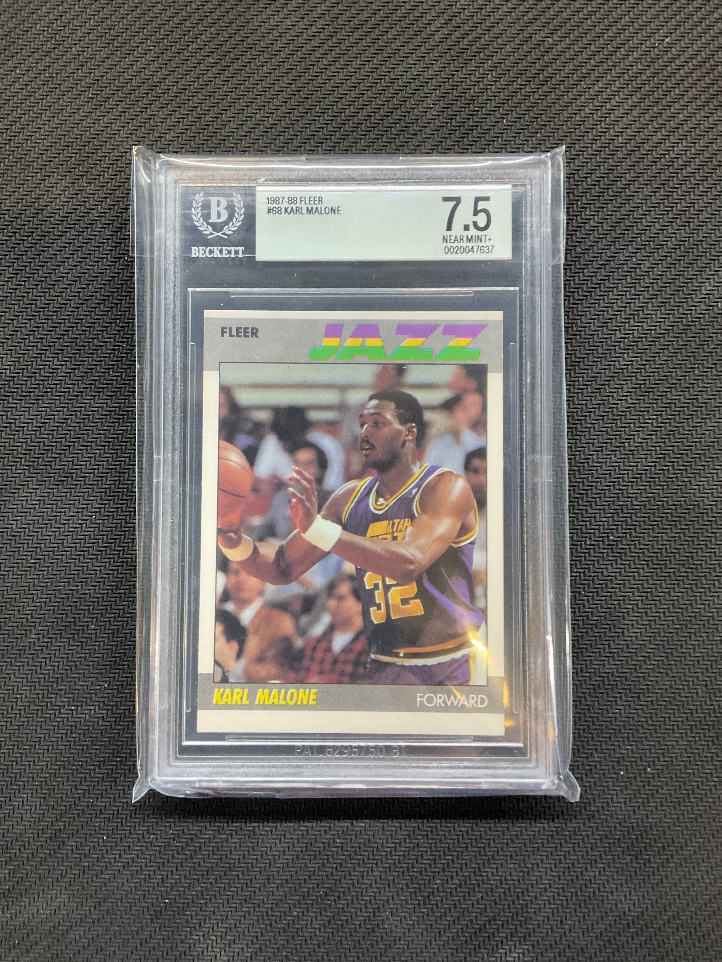 1987 Fleer Karl Malone BGS 7.5
