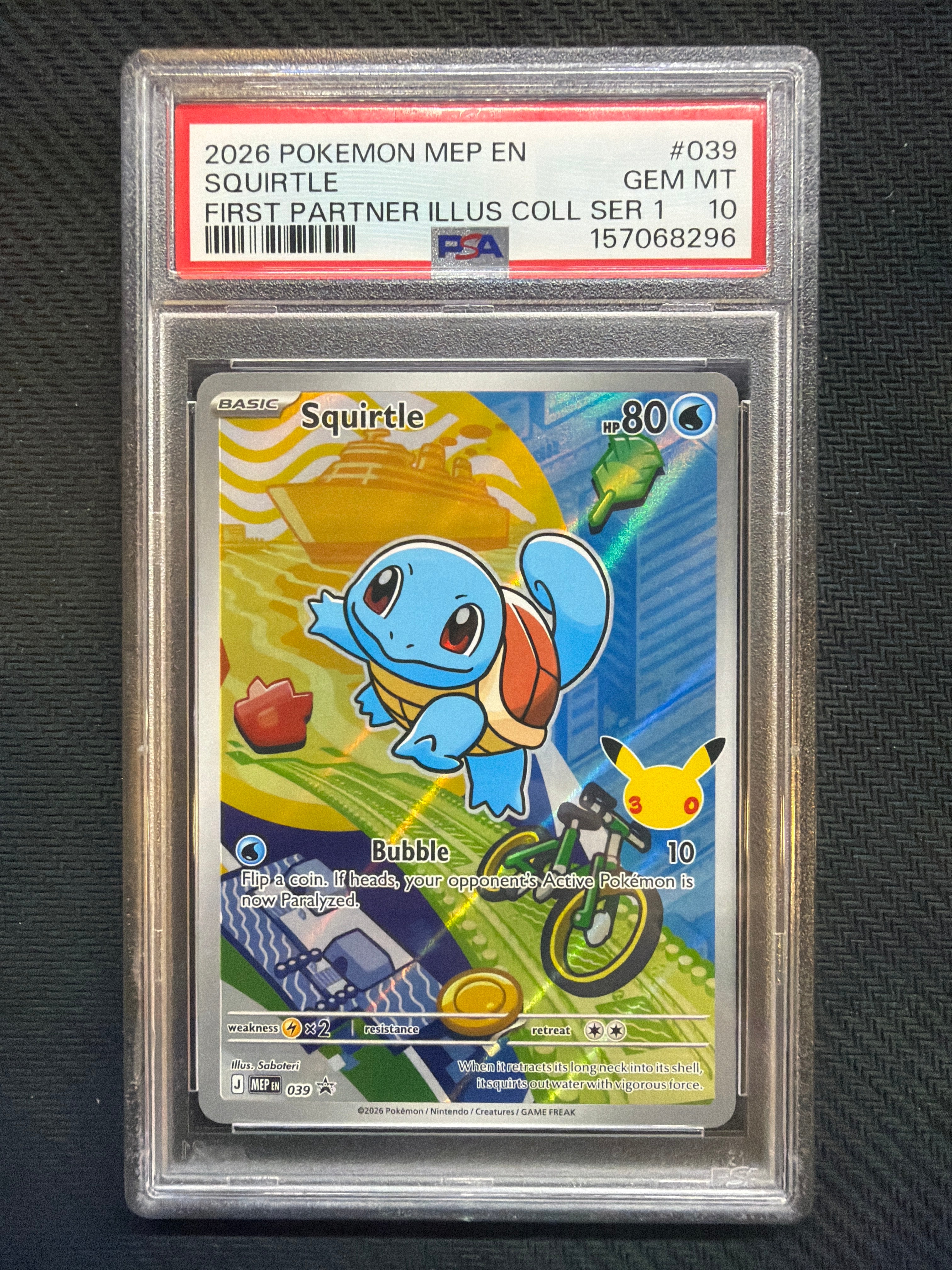 2026 Pokemon First Partner Illustration Collection Series 1 Kanto Sequential PSA 10