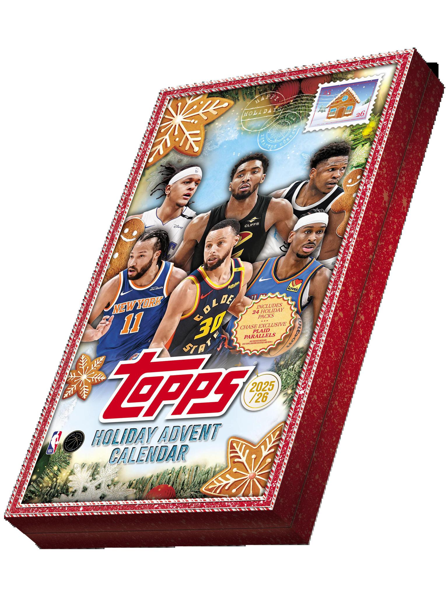25/26 TOPPS NBA HOLIDAY Countdown  Calendar