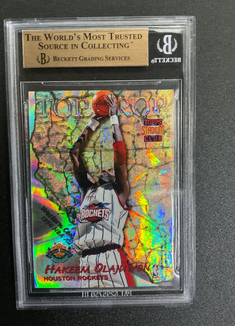 1996 Topps Stadium Club Top Crop O'Neal Olajuwon BGS 9.5