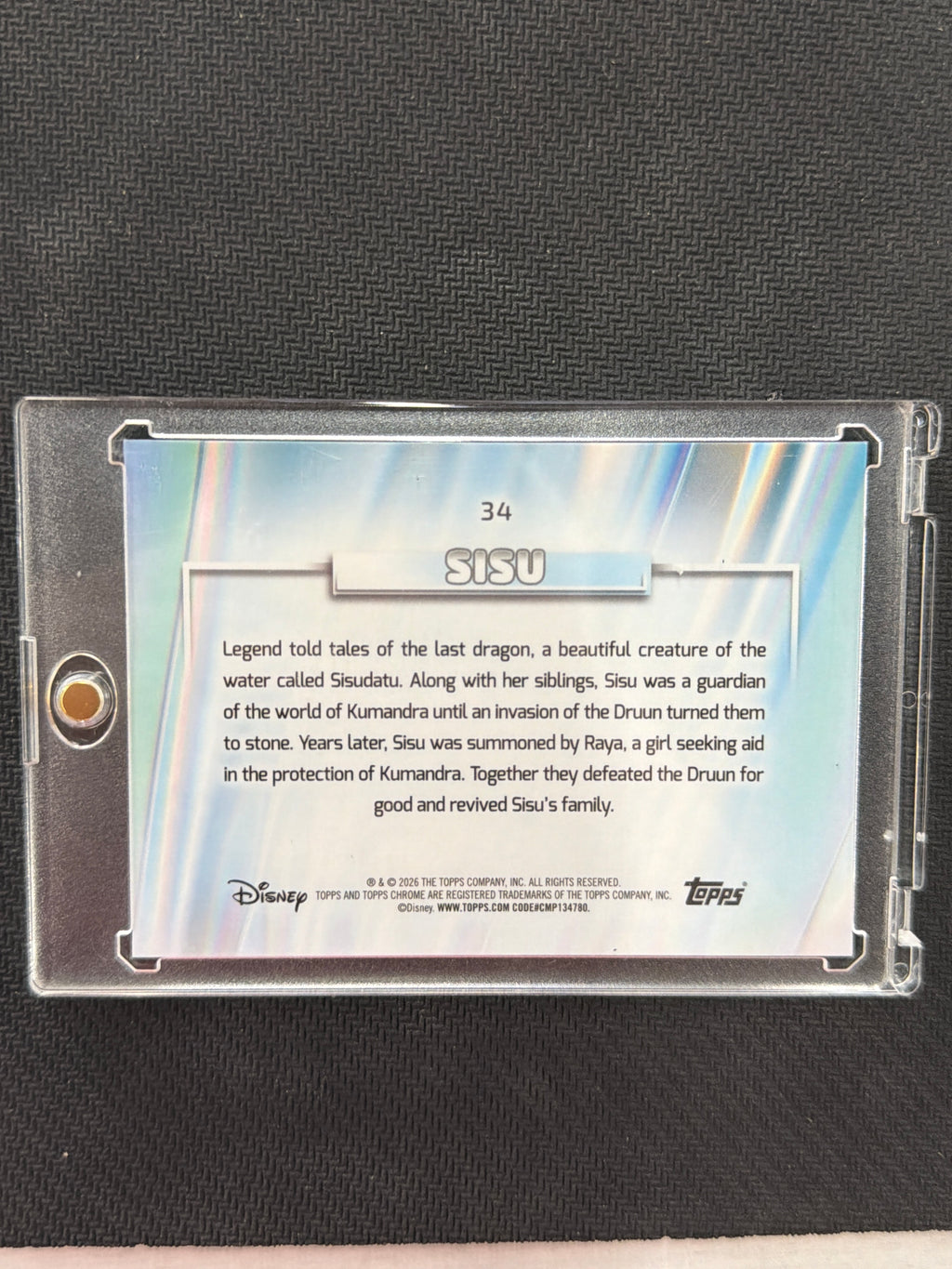 2026 Topps Chrome Disney Sisu Black /10