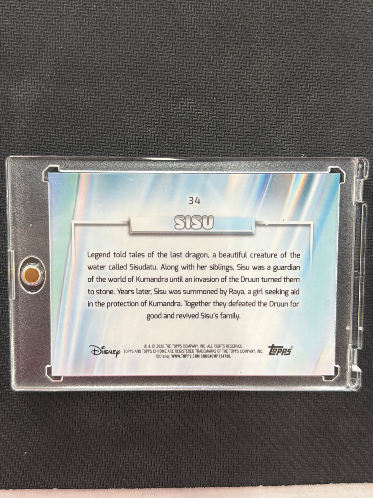 2026 Topps Chrome Disney Sisu Black /10