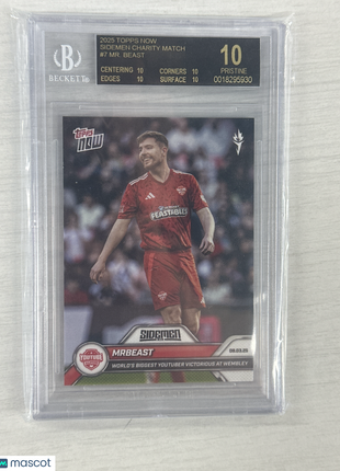 2025 Topps Now Sidemen Charity Match Mr. Beast #7 BGS 10