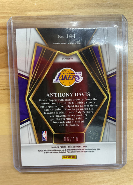 2021 Select Premier Level Anthony Davis /10