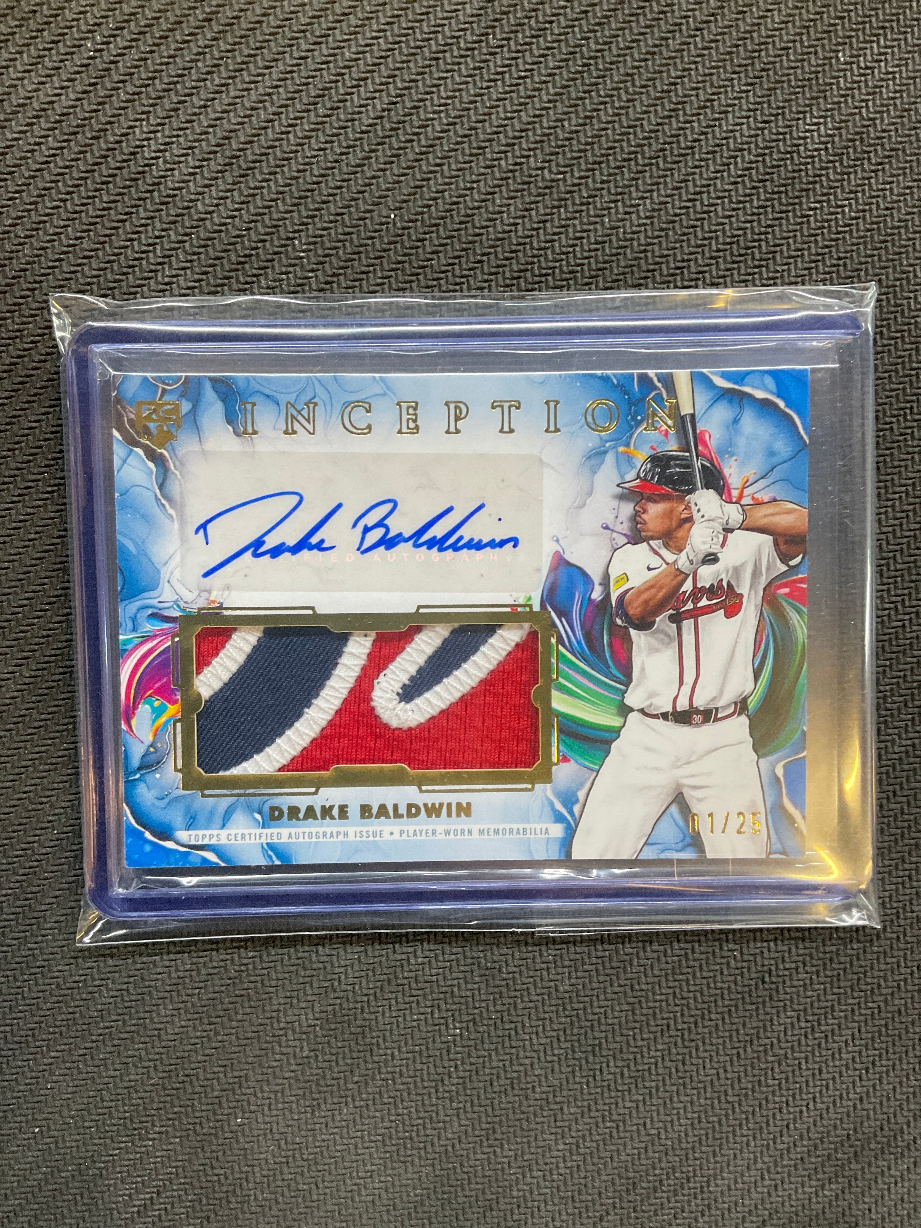 2025 Topps Inception Drake Baldwin Rookie Patch Auto /25 Braves