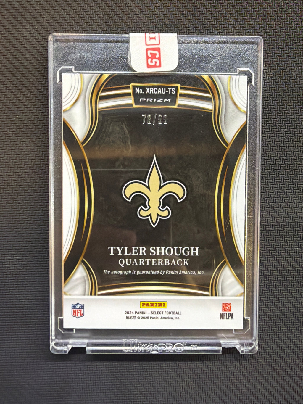 2024 Select XRC Tyler Shough Rookie Auto /99 Saints