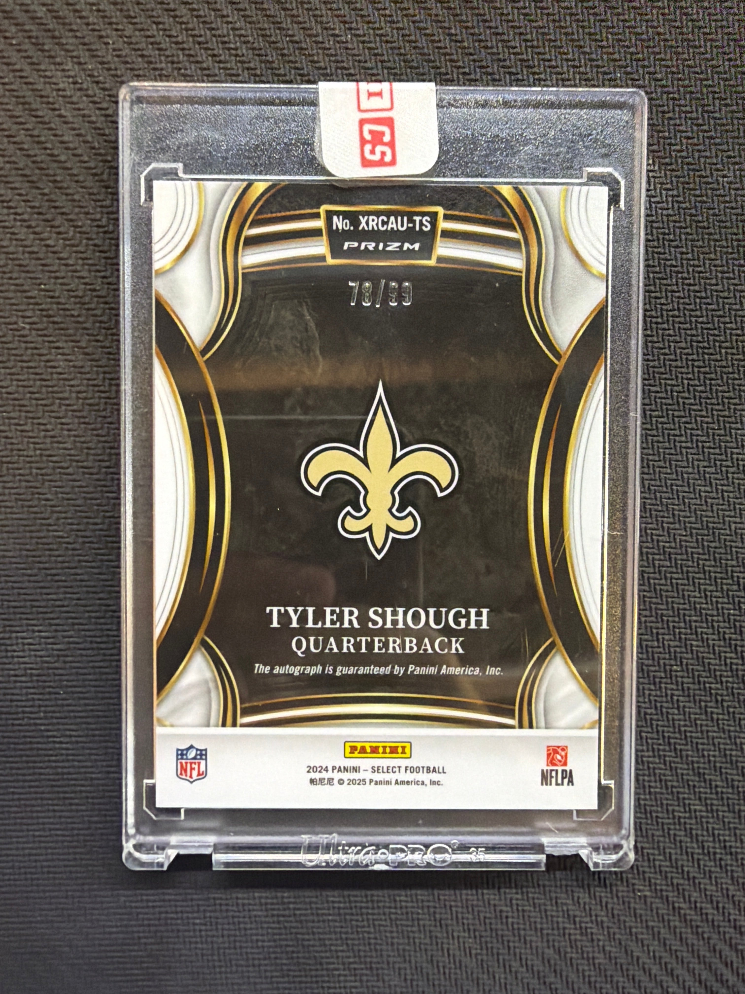 2024 Select XRC Tyler Shough Rookie Auto /99 Saints