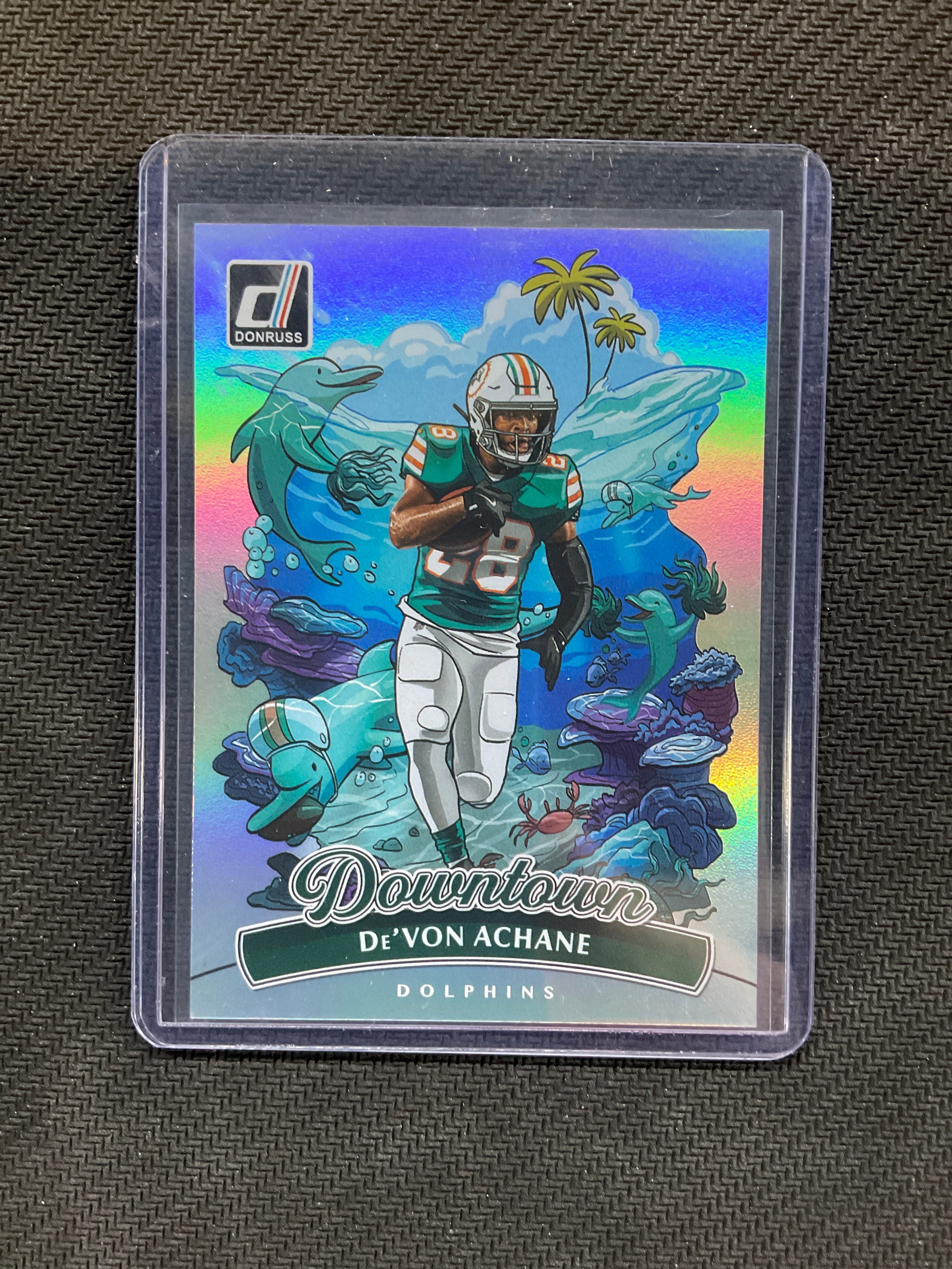 2025 Donruss De'Von Achane Downtown! Dolphins
