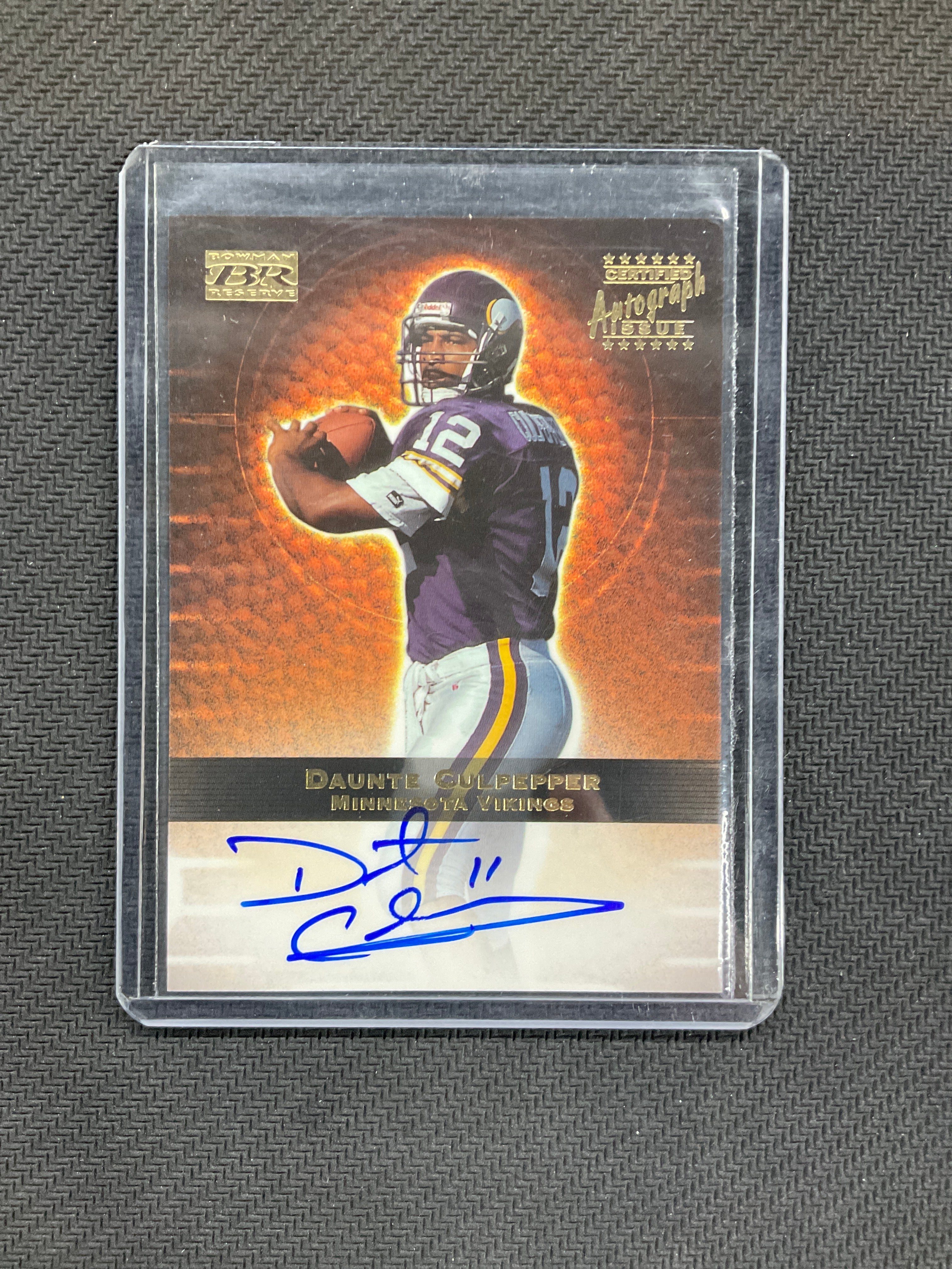 2000 Bowman Reserve Daunte Culpepper Auto Vikings