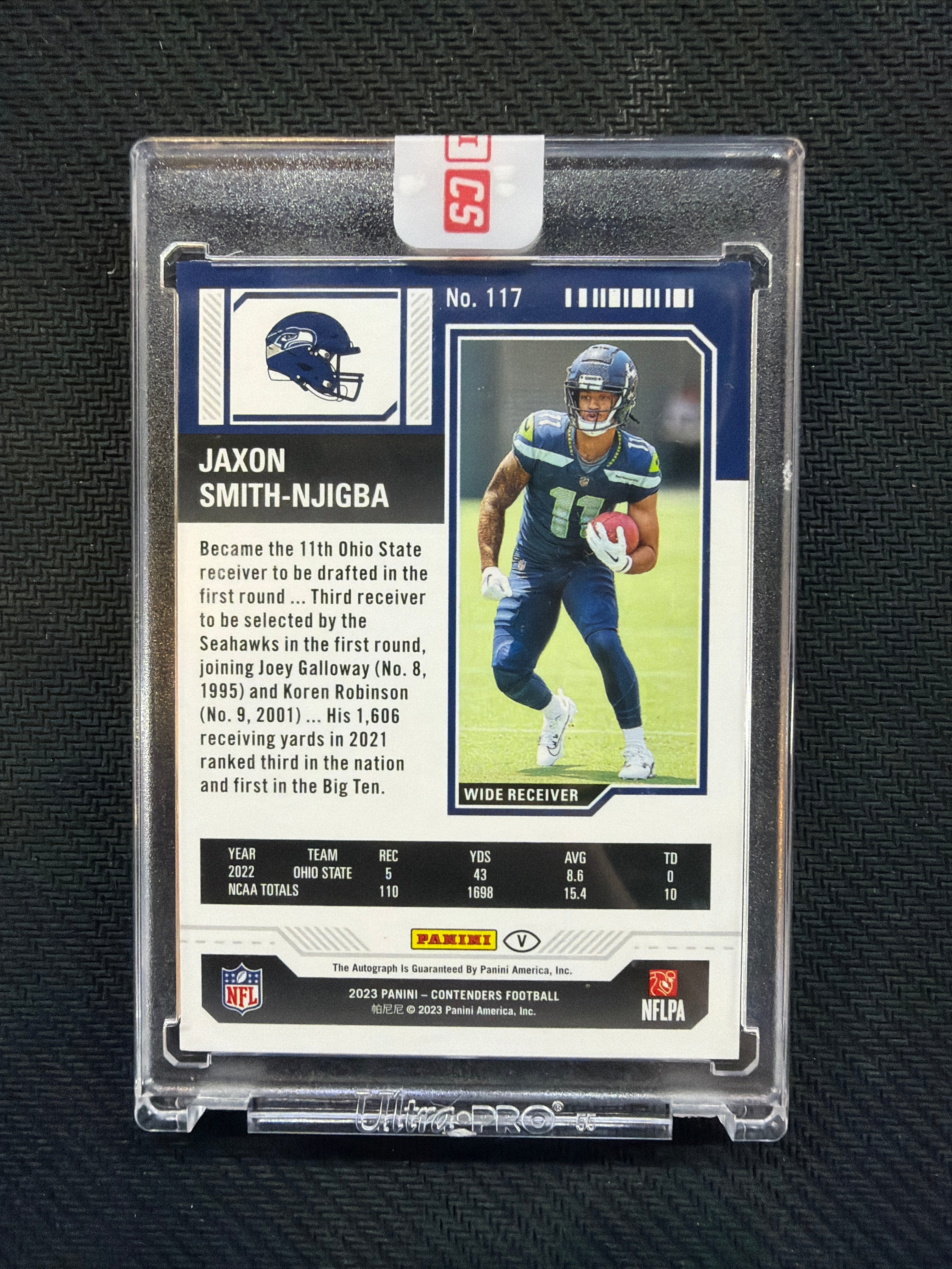 2023 Panini Contenders Jaxon Smith-Njigba Rookie Auto 137/149 Seahawks