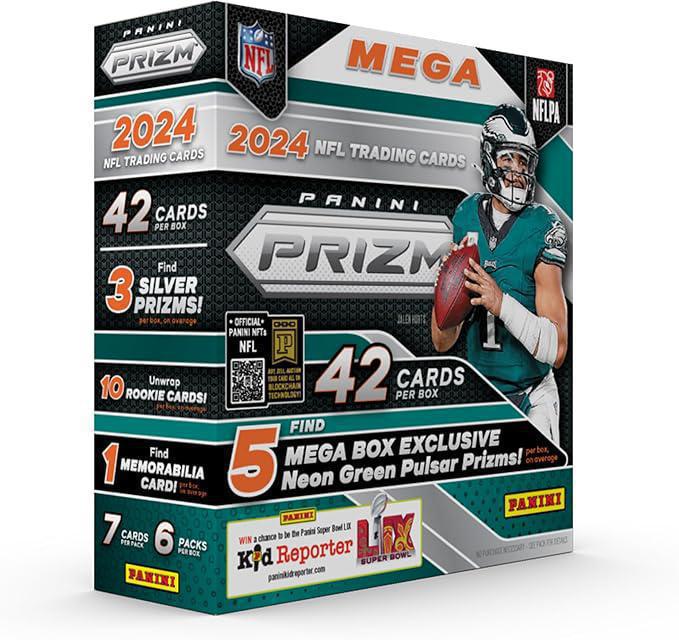 2024 Panini Prizm Football Mega Box Neon Green