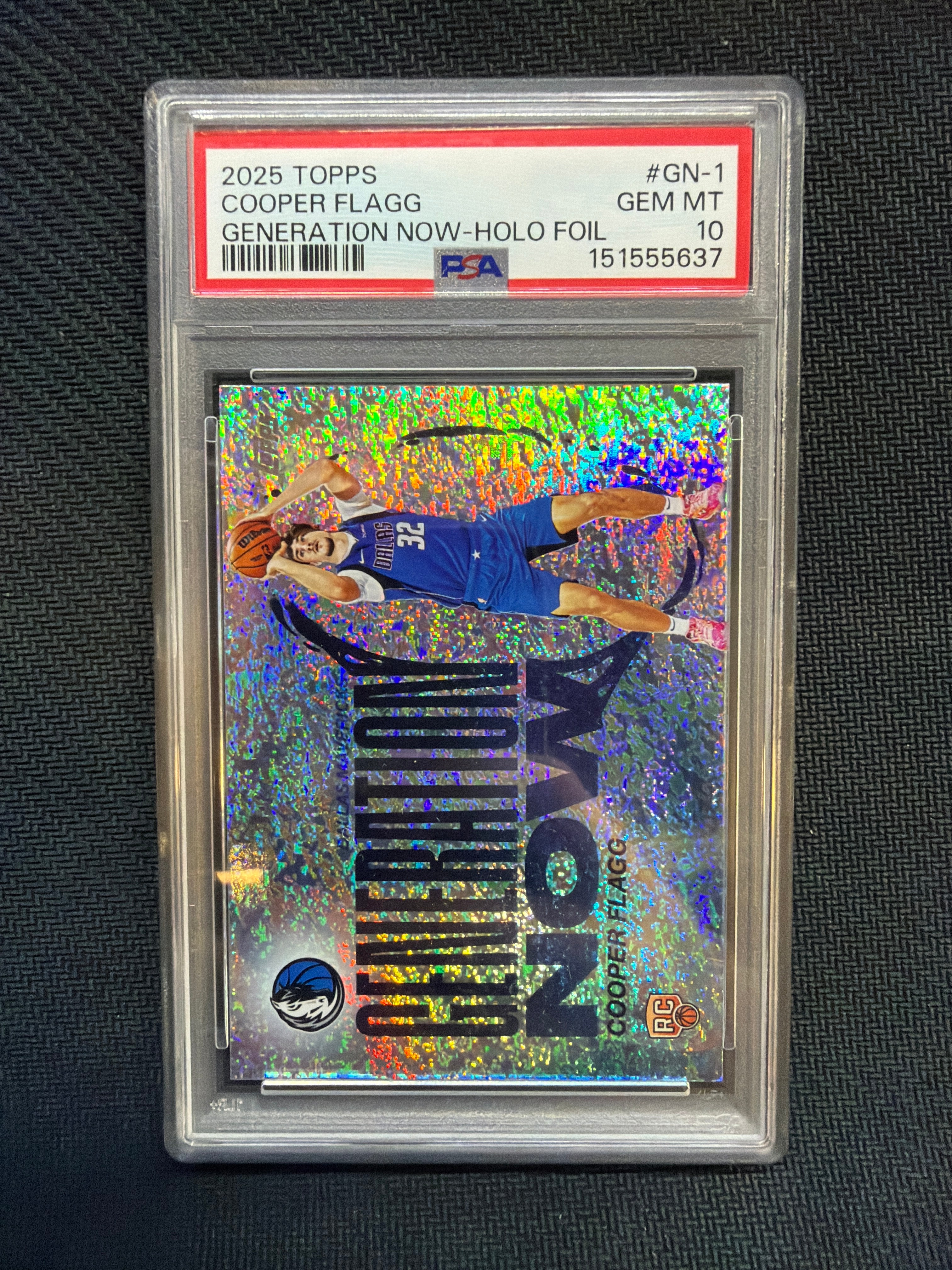 2025/26 Topps Cooper Flagg Generation Now Holo Foil PSA 10 637