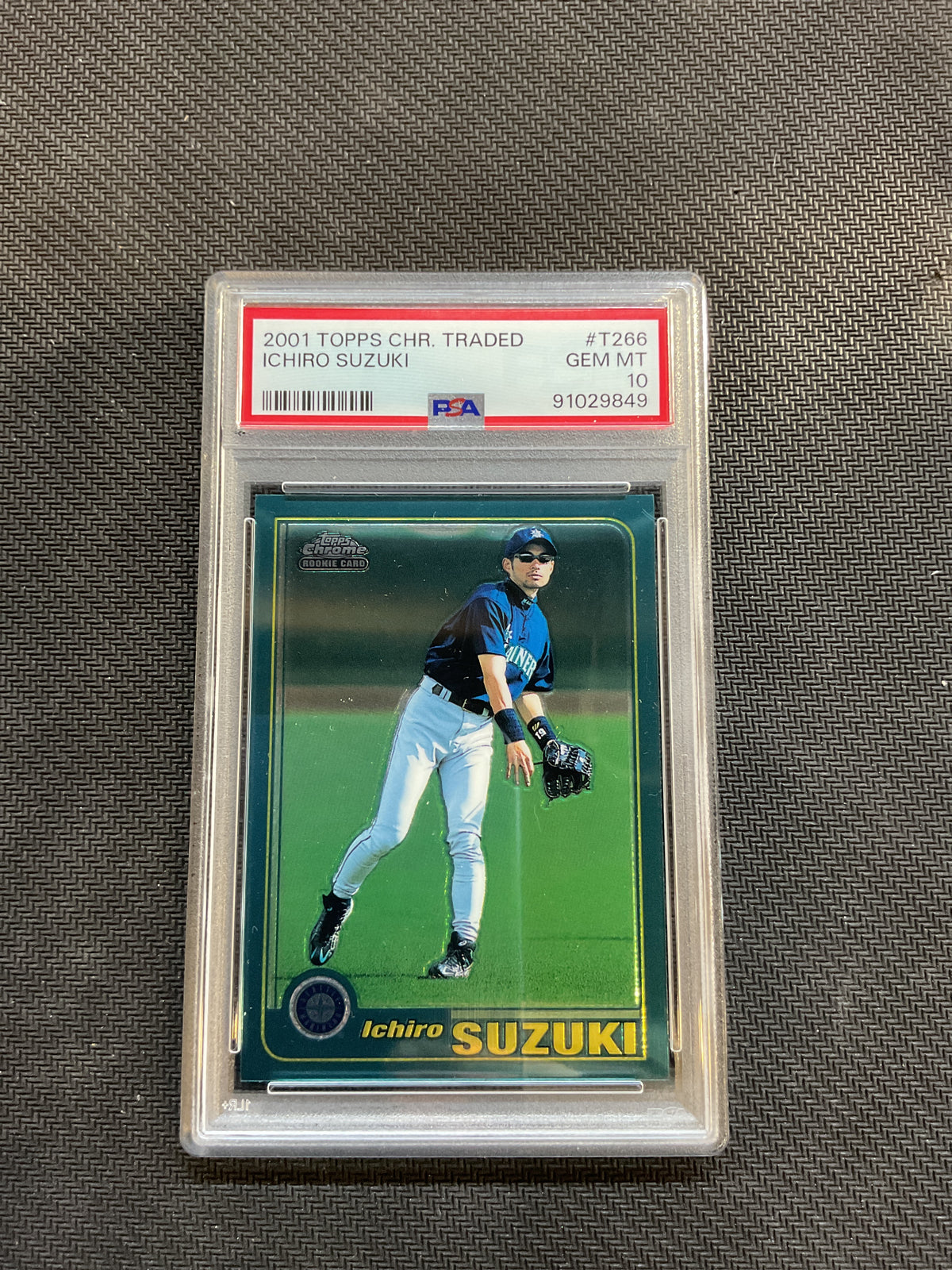 2021 Topps Chrome Traded Ichiro Suzuki Rookie PSA 10 Mariners