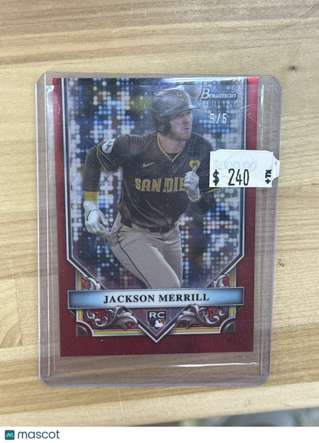 2024 Bowman Sterling Jackson Merrill Red /5