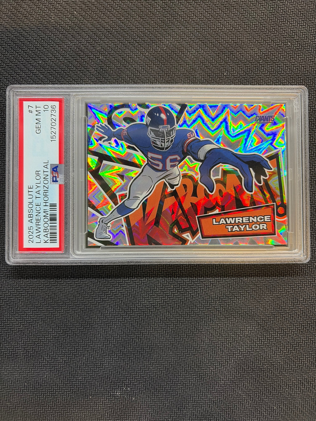 2025 Absolute Lawrence Taylor Kaboom! Horizontal PSA 10 Giants