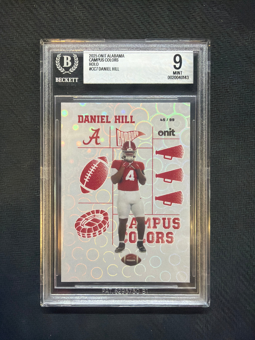 2025 Onit Alabama Daniel Hill Campus Colors Daniel Hill /99 BGS 9 Alabama