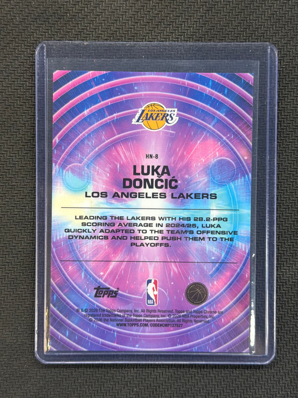 2025-26 Topps Chorme Cosmic Luka Doncic Hypernova Case Hit Lakers
