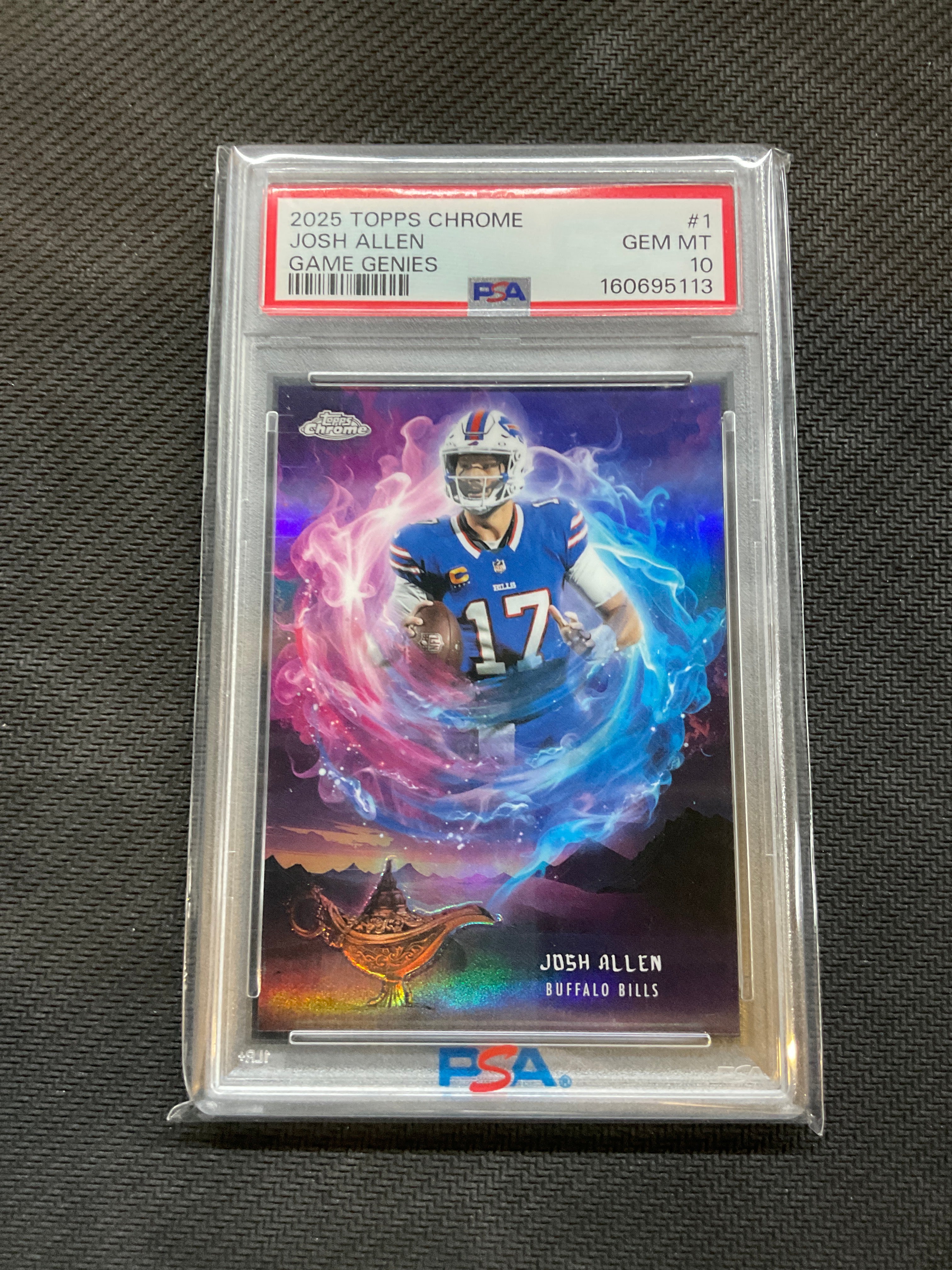 2025 Topps Chrome Josh Allen Game Genies #1 PSA 10 Case Hit 113