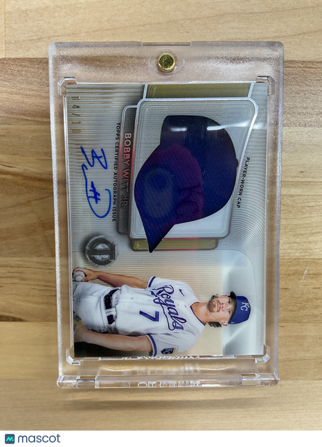 2024 Topps Tribute Bobby Witt Jr/ Player Cap Auto /10