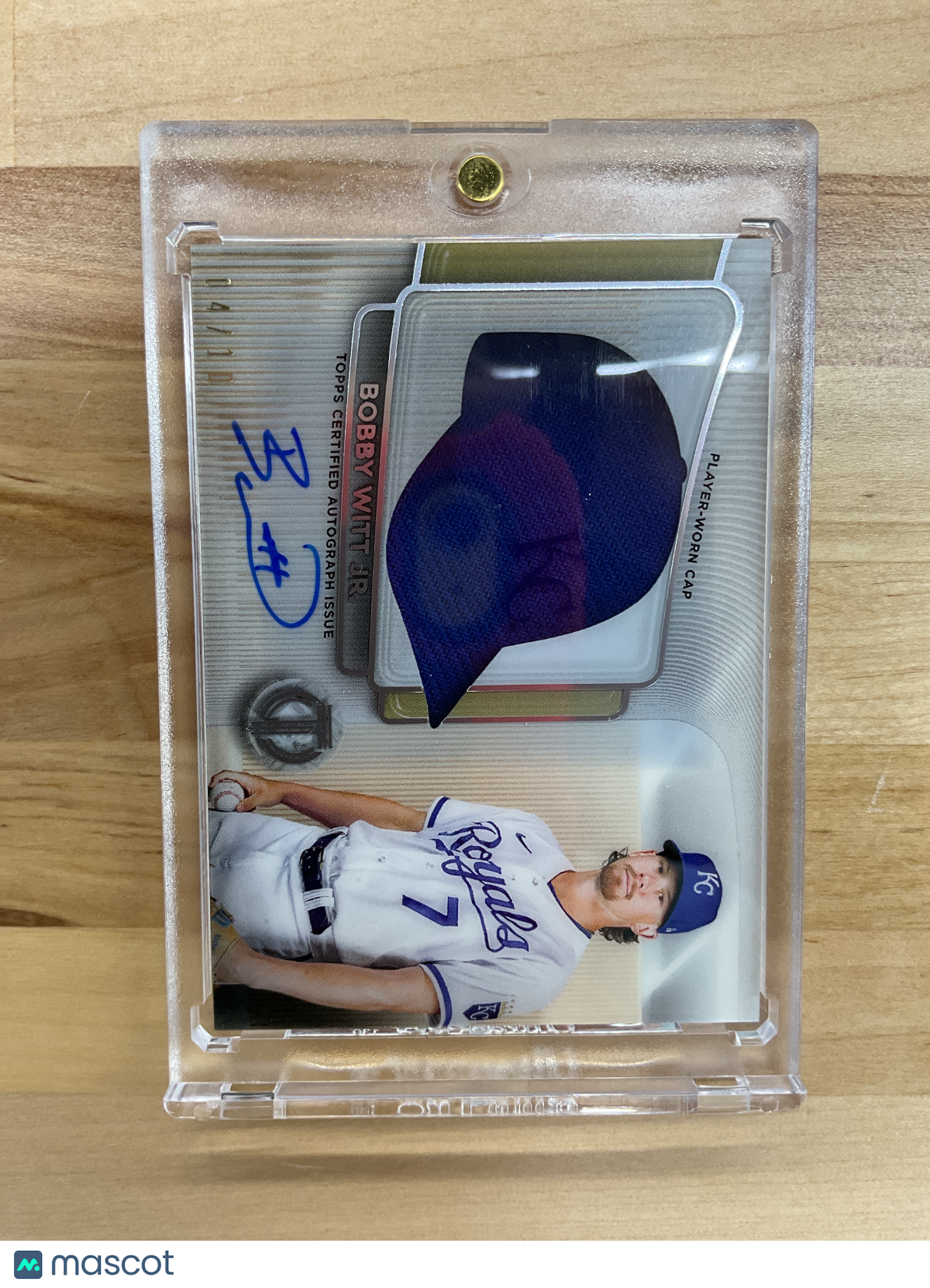 2024 Topps Tribute Bobby Witt Jr/ Player Cap Auto /10