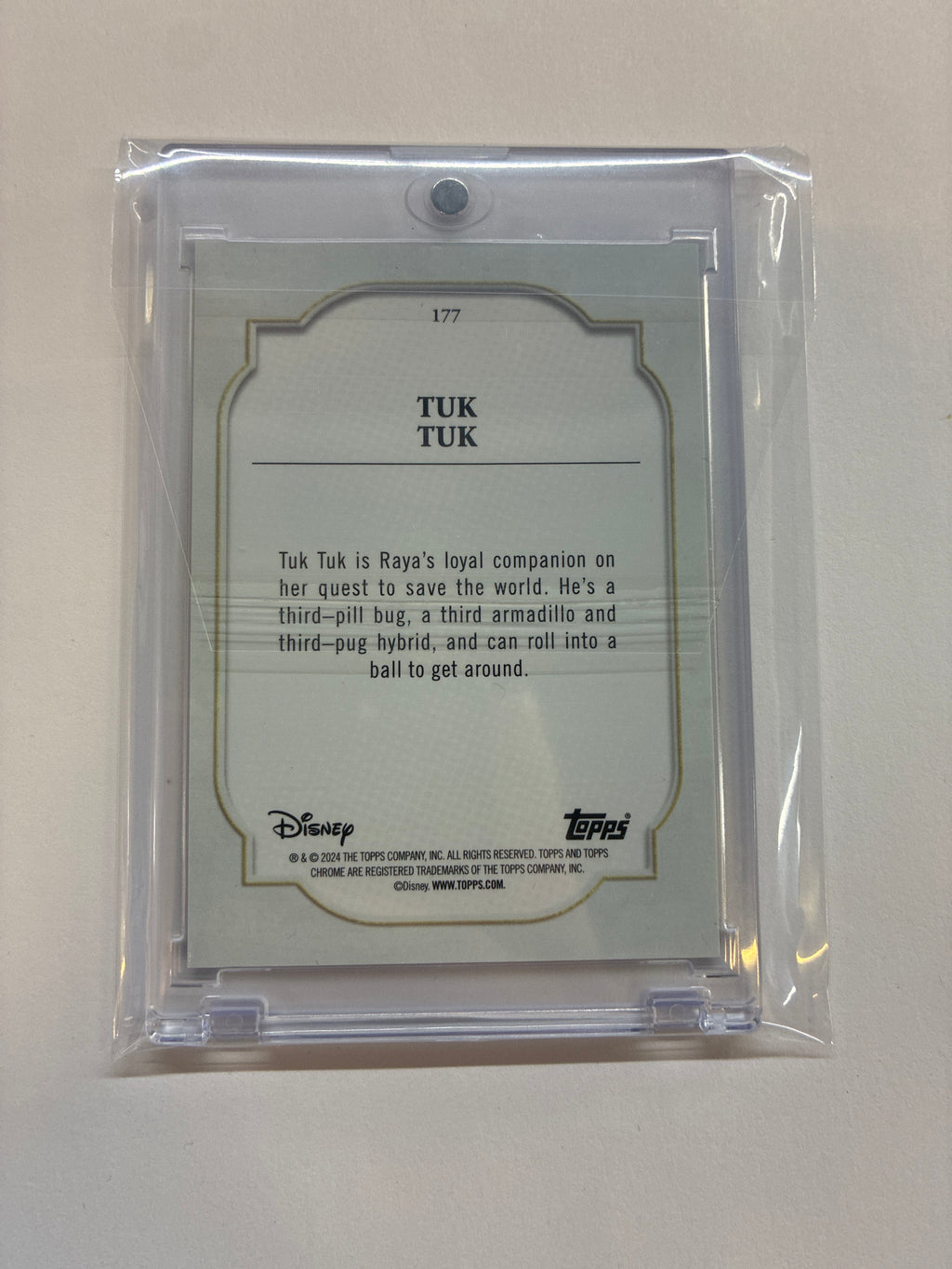 2024 Topps Chrome Disney Sapphire Tuk Tuk Purple /15