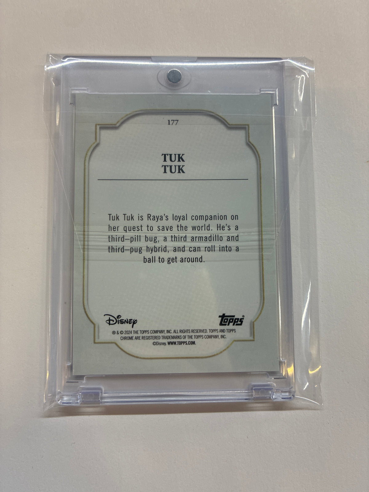 2024 Topps Chrome Disney Sapphire Tuk Tuk Purple /15