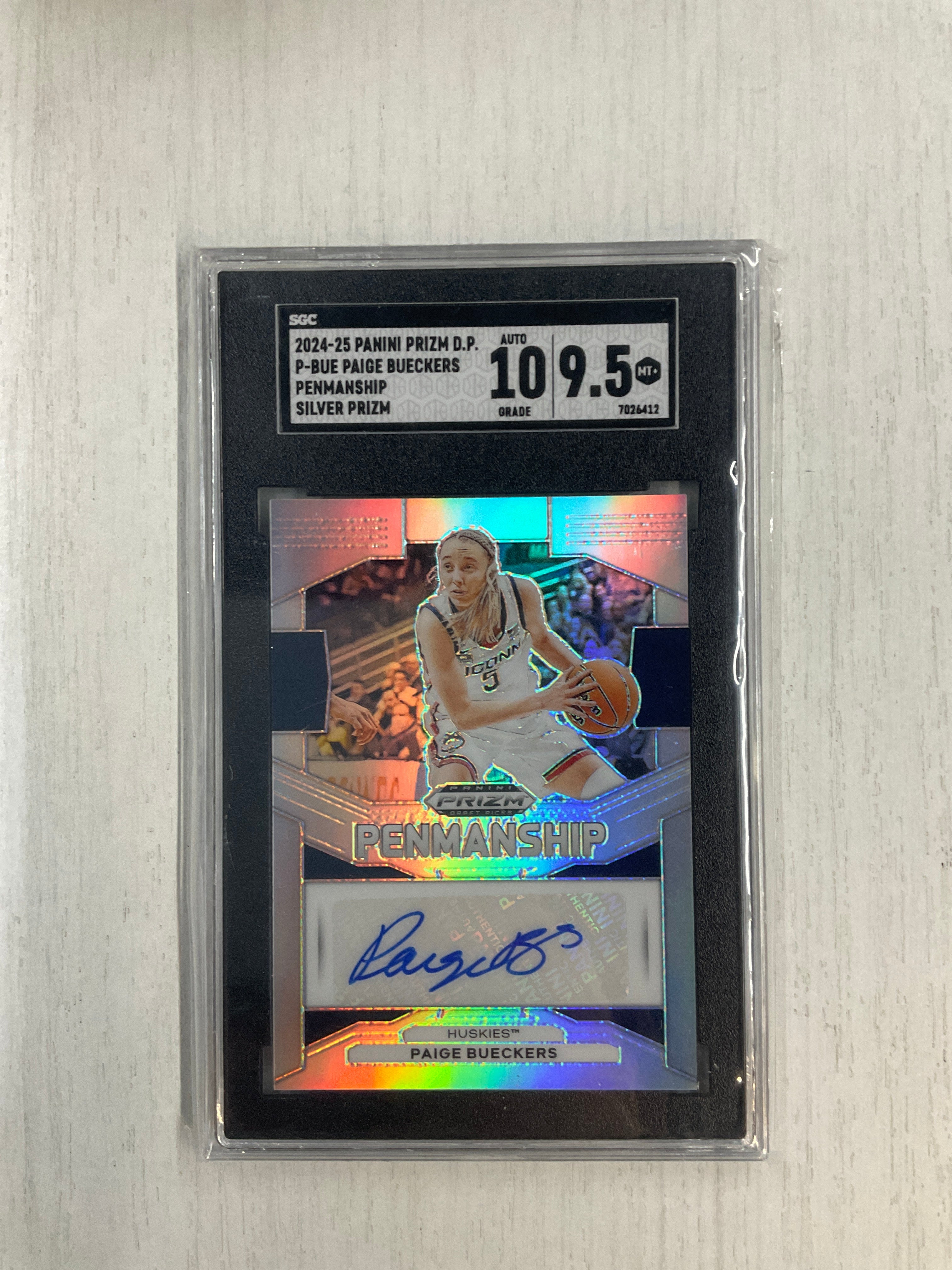 2024-25 Prizm Draft Picks Paige Buekers Silver Auto SGC 9.5 10