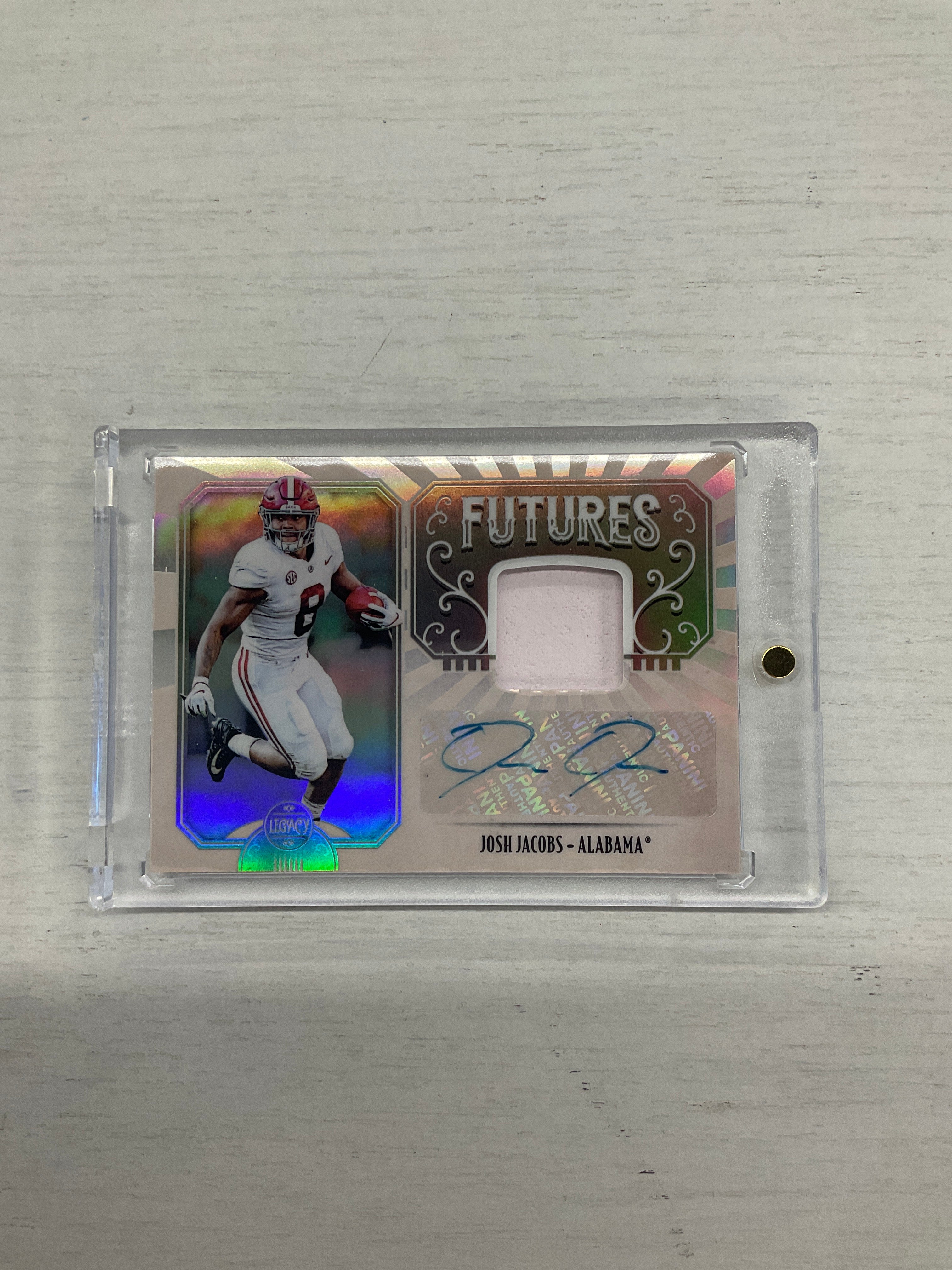 2019 Panini Legacy Josh Jacobs Patch Auto Alabama
