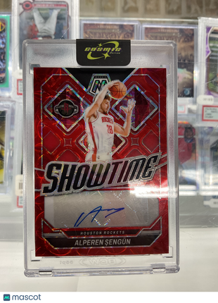 2023-24 Mosaic Alperen Sengun Showtime Auto Red Scope