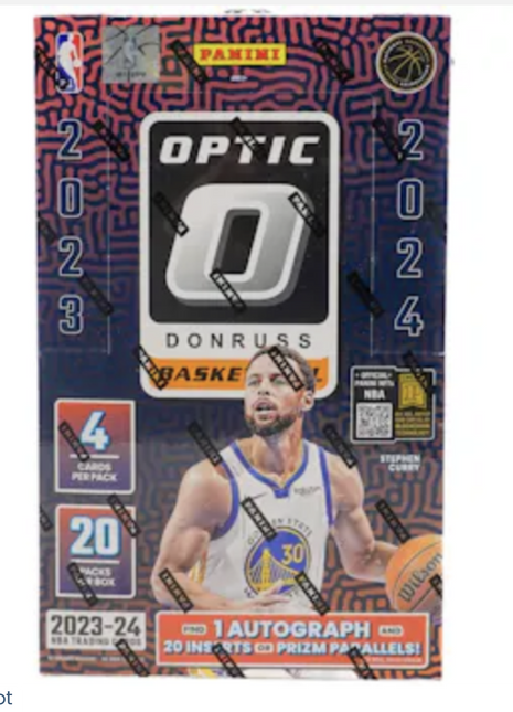2023-24 Panini Donruss Optic Basketball Hobby Box 1 Autograph!