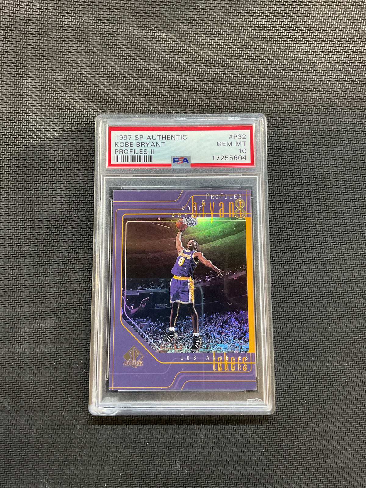 1997 SP Authentic Kobe Bryant Profiles II PSA 10 Lakers