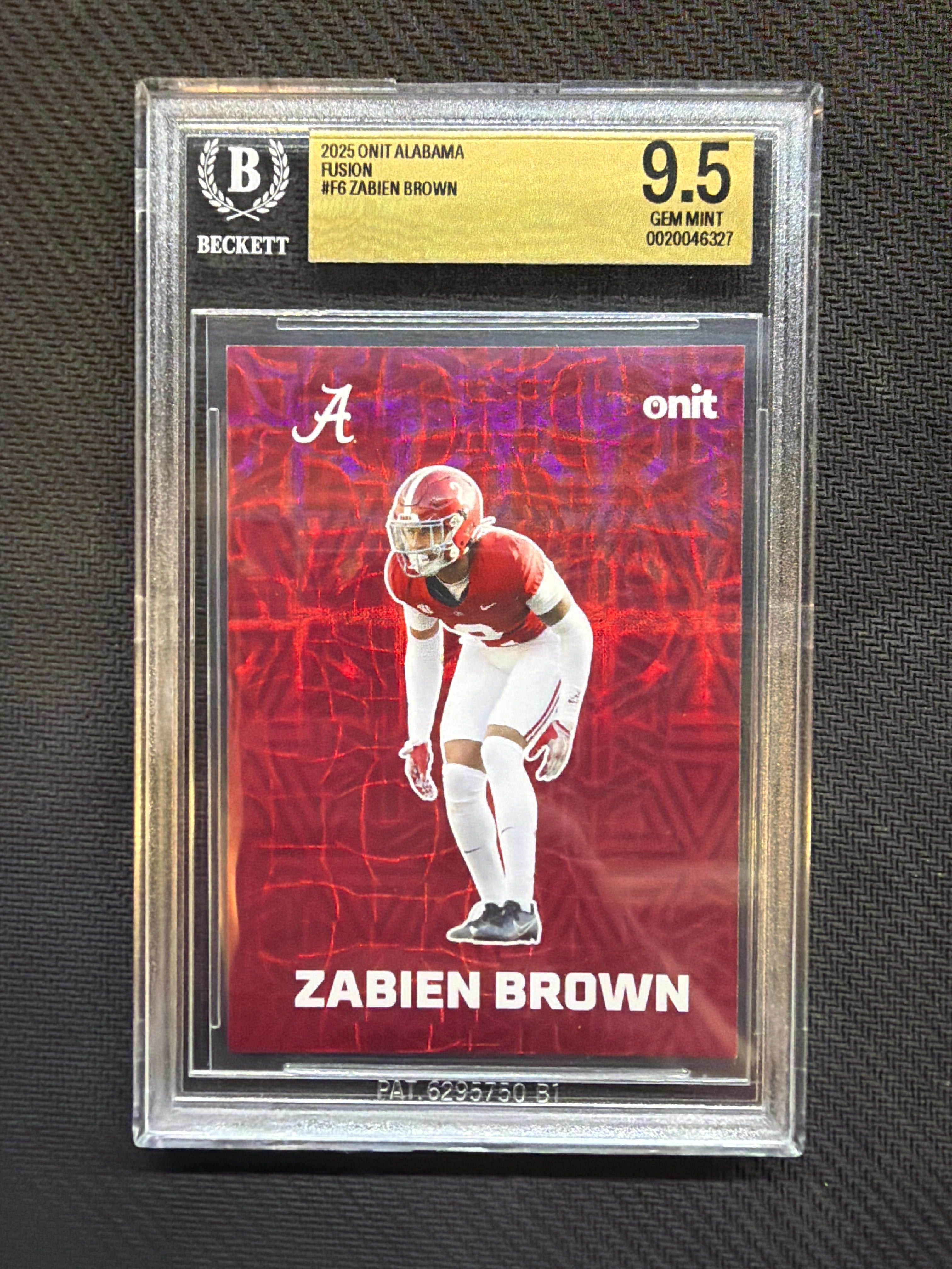 2025 Onit Alabama Fusion Zabien Brown BGS 9.5