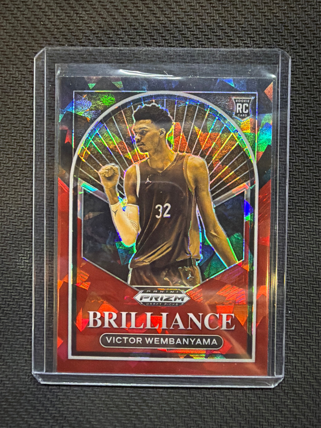 2023 Prizm Draft Picks Victor Wembanyama Brilliance Red Ice Rookie Spurs
