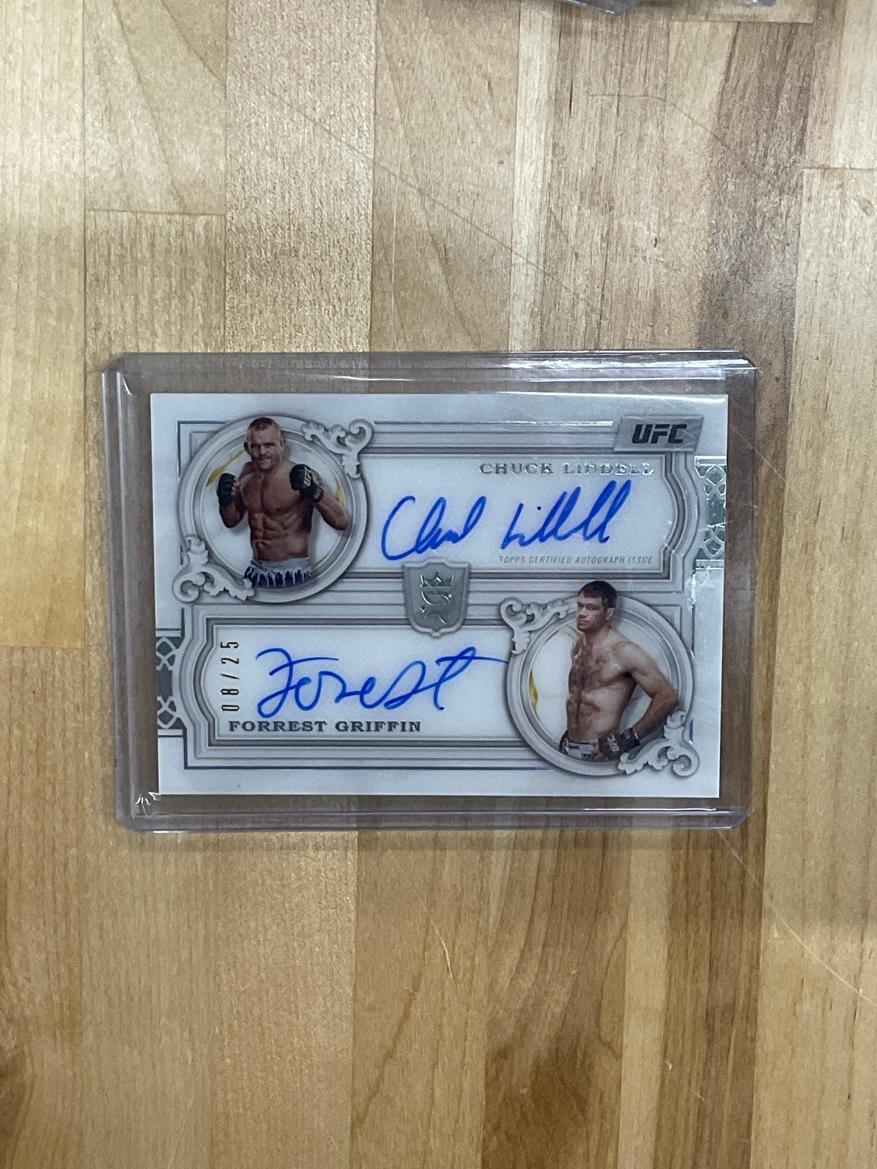 2024 Topps UFC Royalty Chuck Liddell Forrest Griffin Dual Auto /25