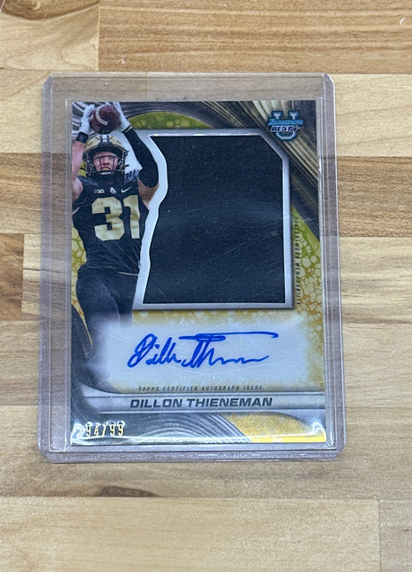 2024 Bowman U Best Dillon Thieneman Patch Auto /99