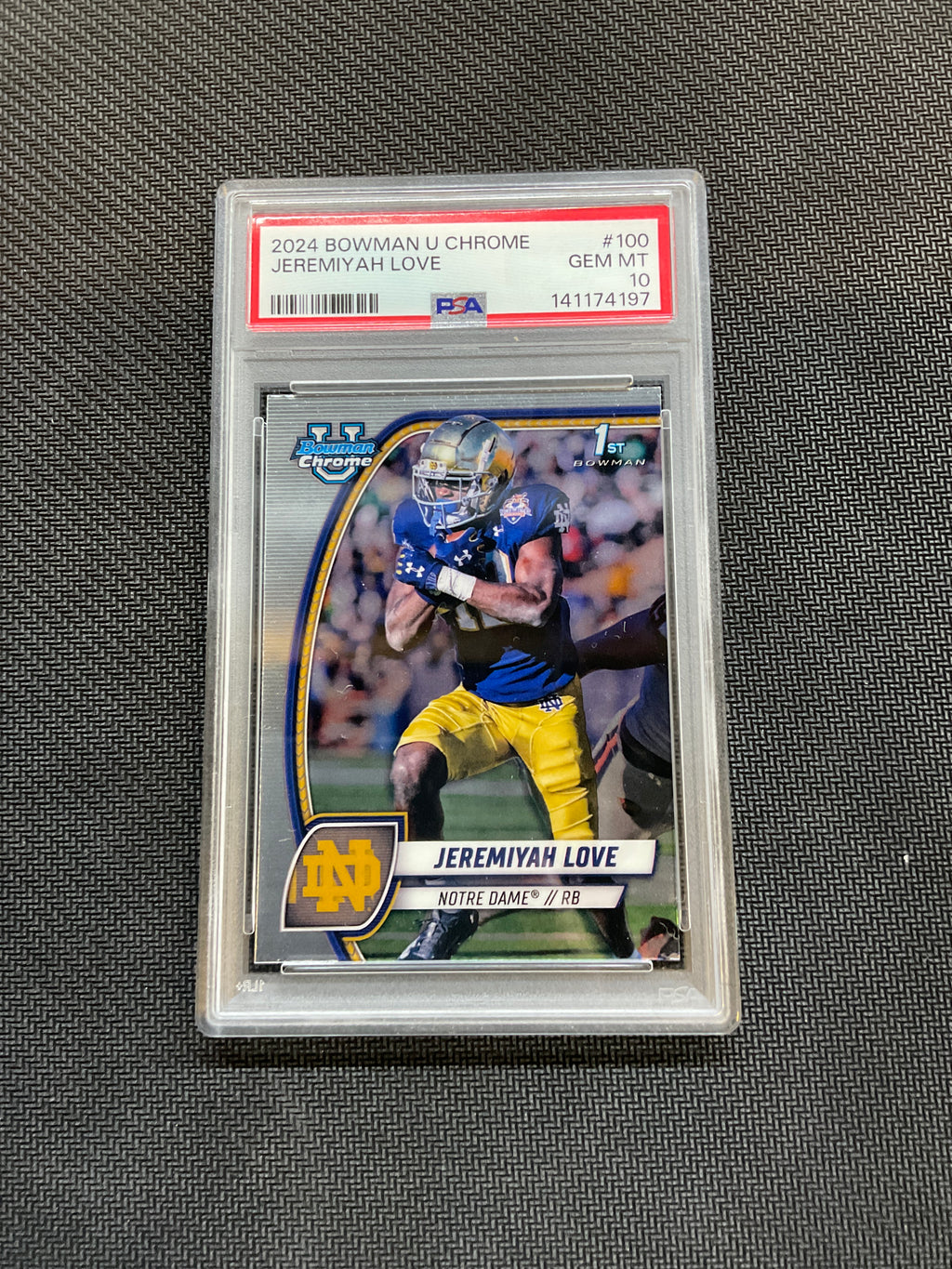 2024 Bowman U Chrome Jermiyah Love Rookie PSA 10 Notre Dame