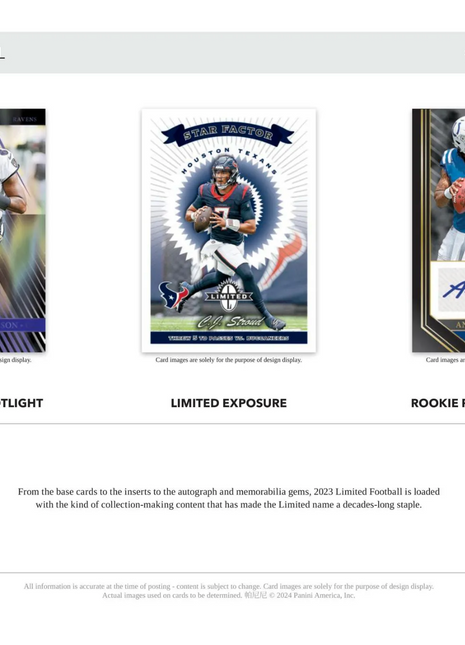 2023 Panini Limited Football Hobby Box