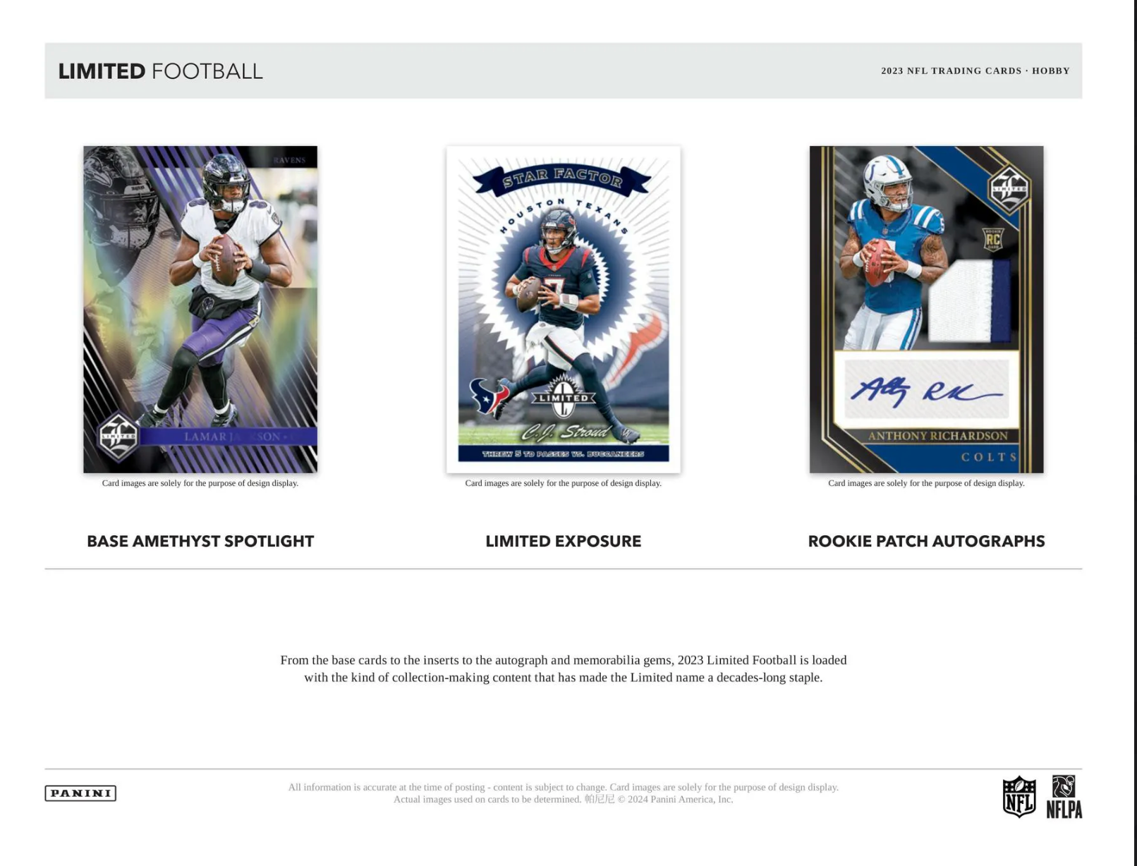 2023 Panini Limited Football Hobby Box