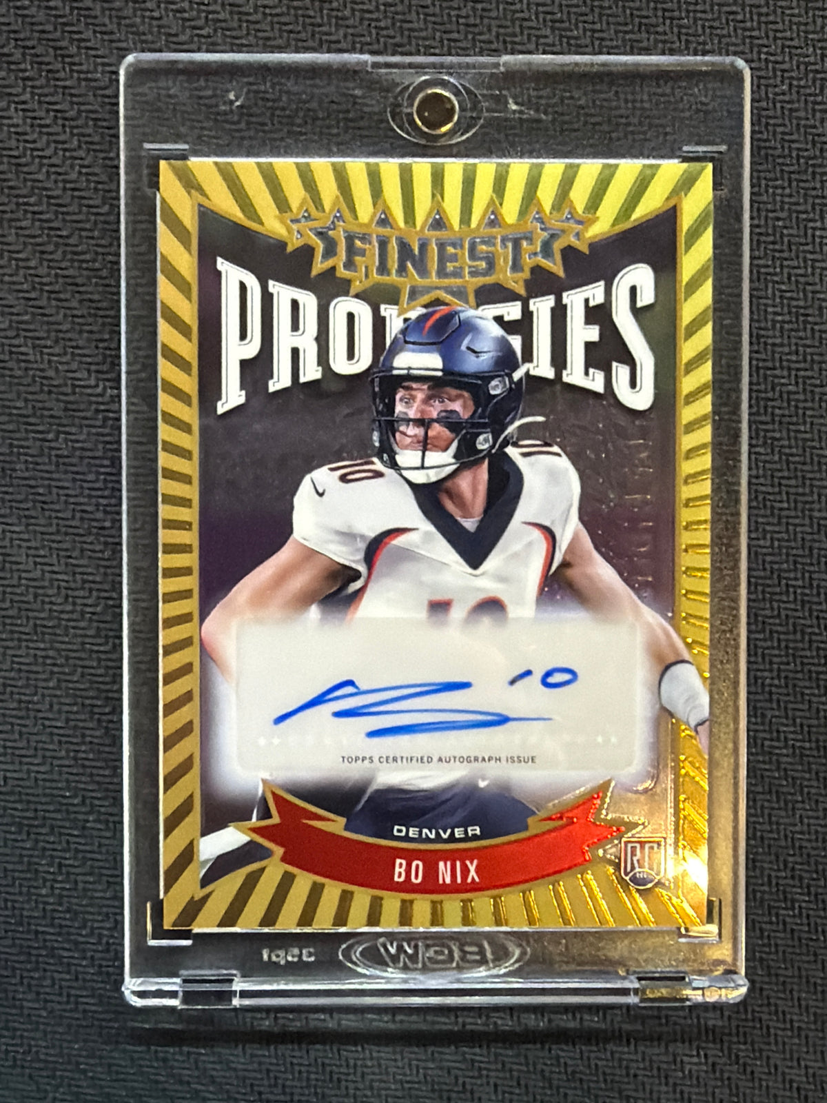 2024 Finest Bo Nix Prodigies Auto #PBN Broncos