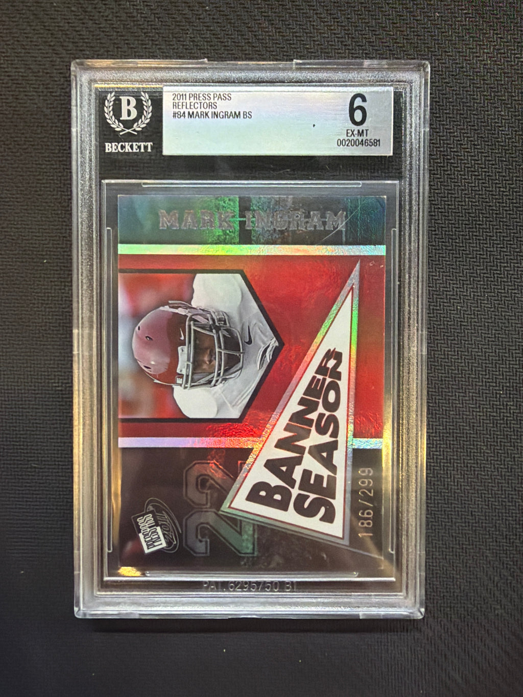 2011 Press Pass Mark Ingram Reflectors /299 BGS 6 Alabama