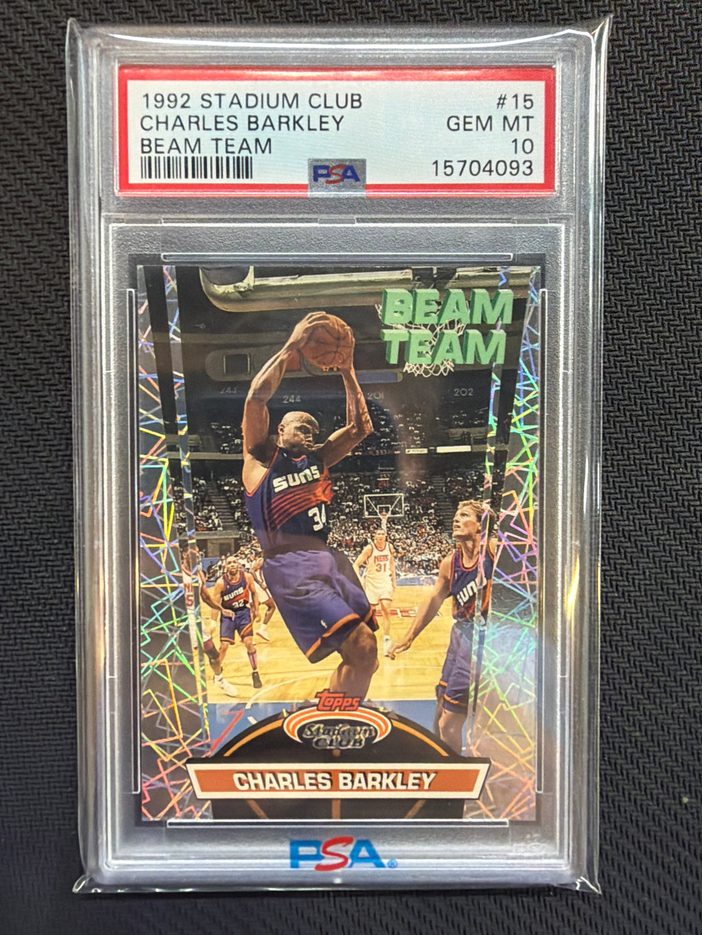 1992 Stadium Club Charles Barkley Beam Team #15 PSA 10 Suns