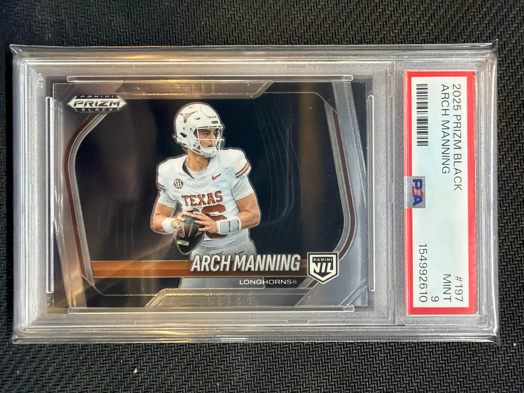 2025 Prizm Black Arch Manning #197 PSA 9 Texas
