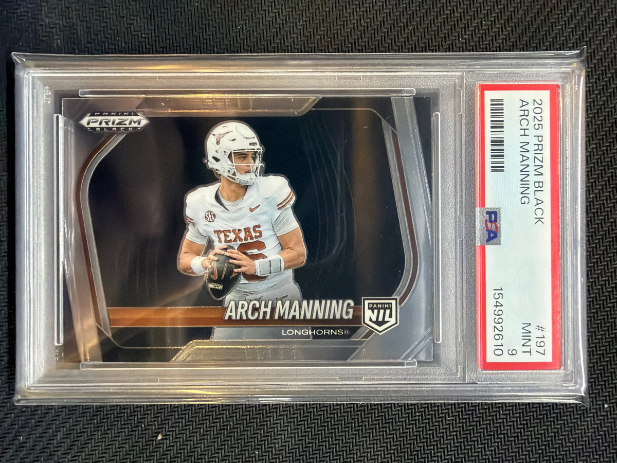 2025 Prizm Black Arch Manning #197 PSA 9 Texas