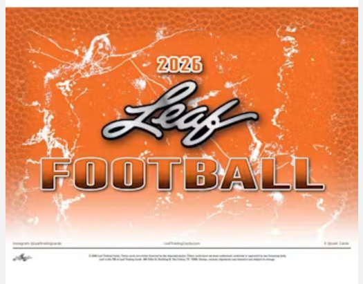 2026 Leaf Football Hobby Box