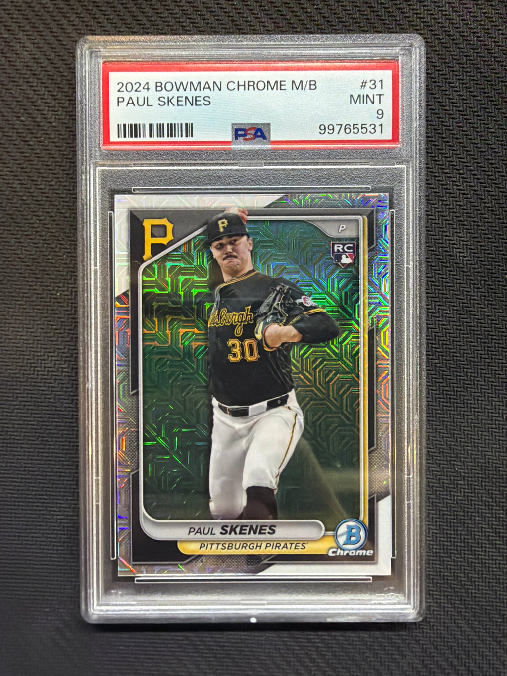 2024 Bowman Chrome Mega Box Paul Skenes Rookie PSA 9 Pirates