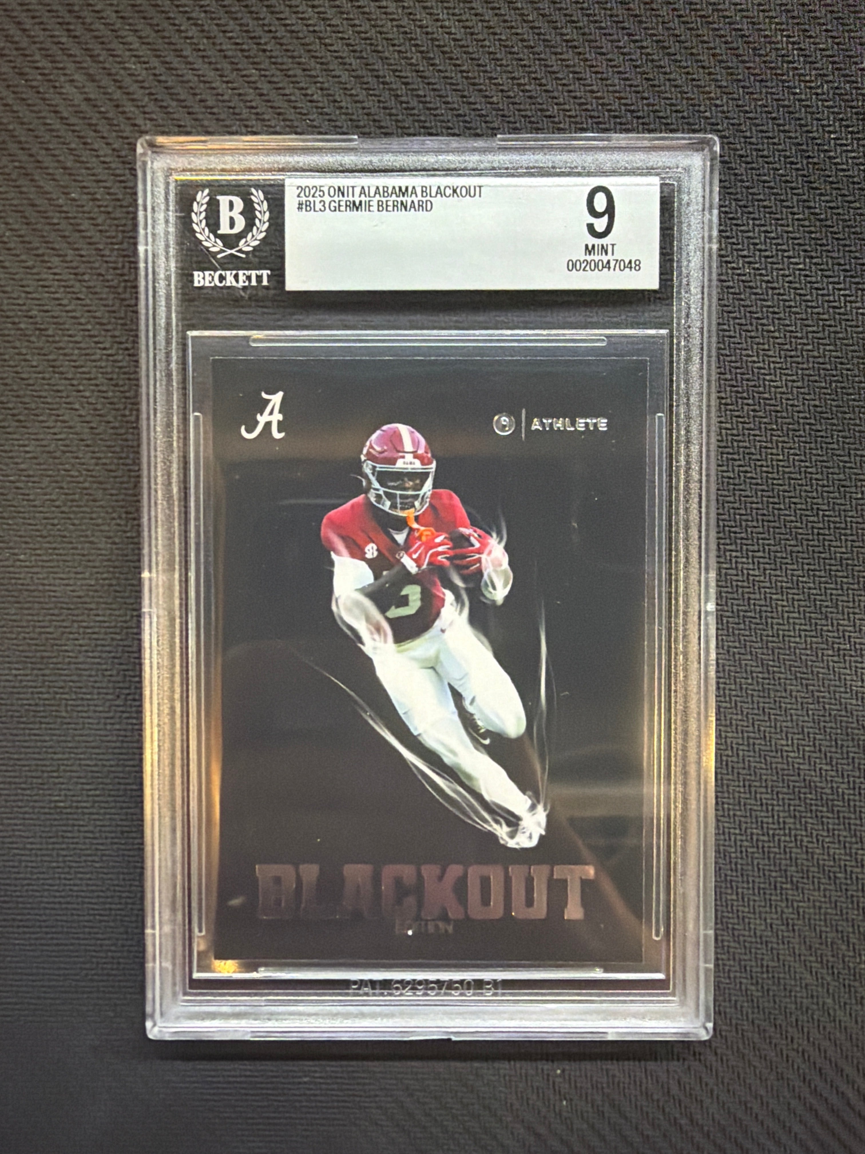 2025 Onit Alabama Germie Bernard Blackout BGS 9 Alabama