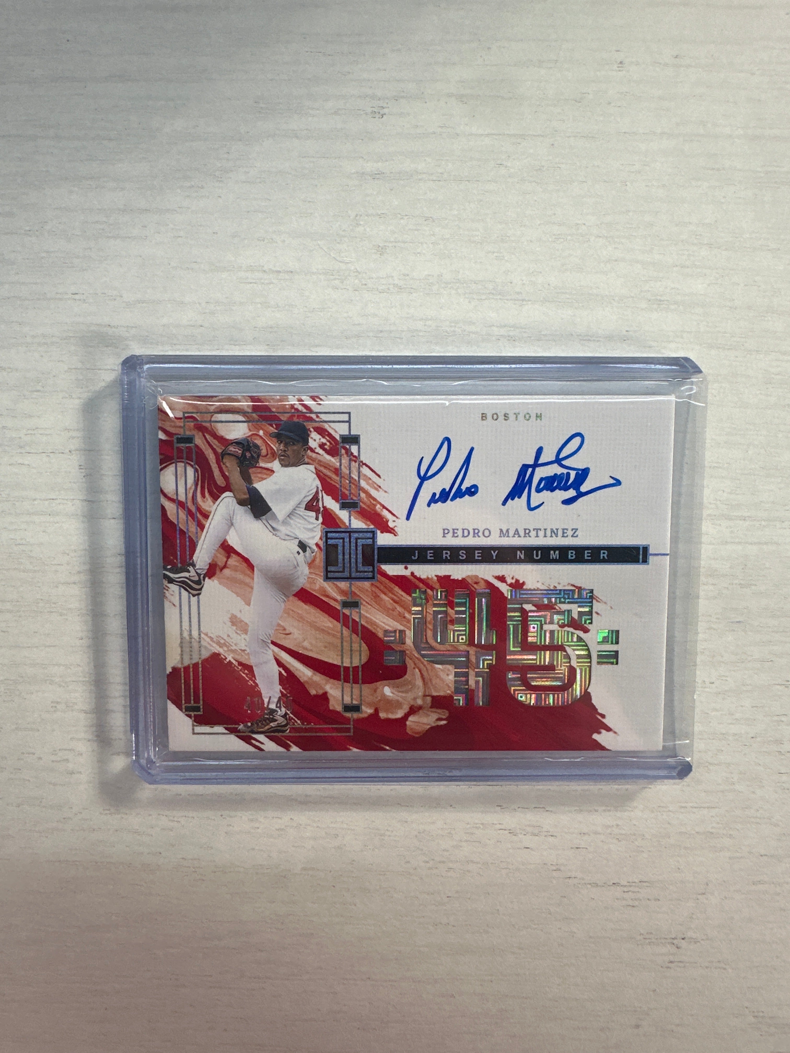 2024 Impeccable Pedro Martinez Jersey Number Auto /45